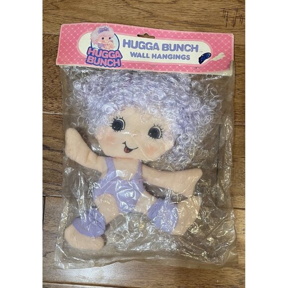 Hugga Bunch 1984 Hallmark Wooltex Int Wall Hanging NOS In Package Vintage - Picture 1 of 7
